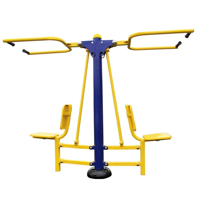 Outdoor fitness equipment Single double -person sitting pull training device park community fitness road outdoor fitness sitting machine