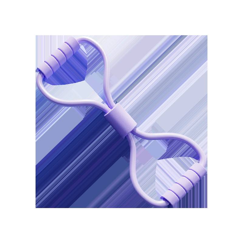8 -character tensor beauty back yoga training equipment elastic tube expansion chest tension tension bandwoman female back, chest expansion eight -character rope