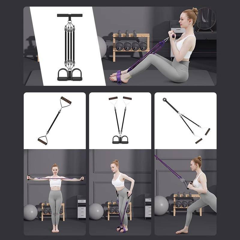 German elastic rope home exercise abdominal muscle fitness exercise open back small swallow flying pedal tension equipment fitness equipment