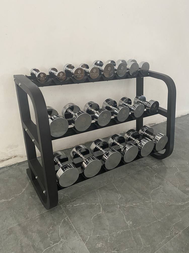Pure steel electroplating dumbbells 5-30 kg men a pair of household private education fixed power fitness dumbbell rack suits