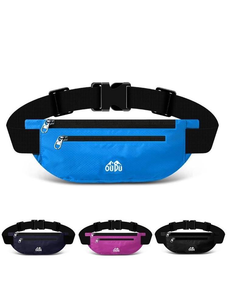Japanese sports running mobile phone bag ultra -thin men and women travel invisible waist bag outdoor equipment bag waterproof waistpack bag