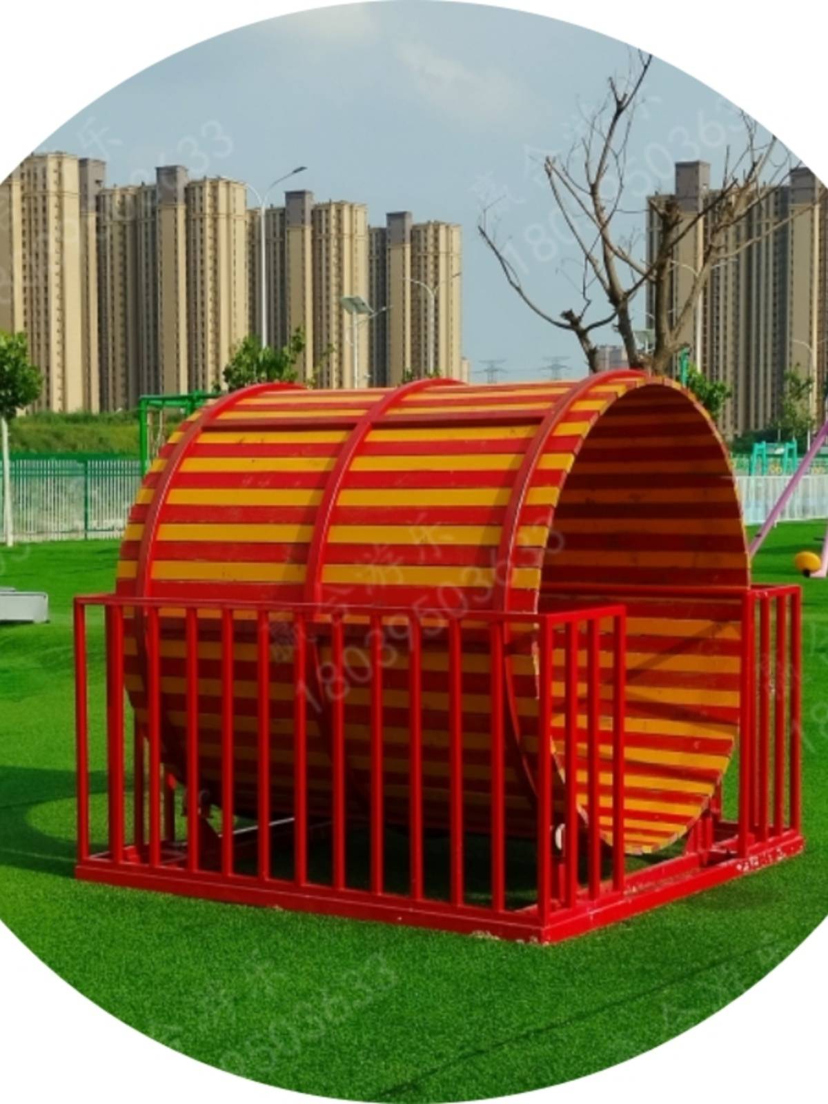 Inlet drum hot -selling rail treadmill farmland parent -child interactive scenic spot indoor and outdoor non -power amusement equipment dealers