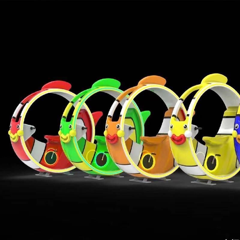 FRP bicycle fountain Interactive equipment Water Jet Intelligent Park Scenic Area Net Red Stainless Steel Bicycles Factory