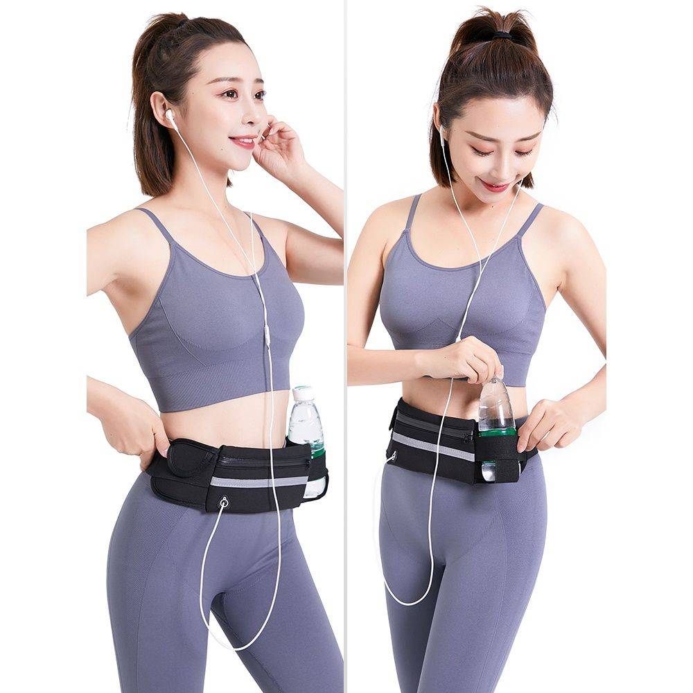 A sports waist bag with multi-purpose belts for waterproof running and stealthy-like mobile phones for men and women