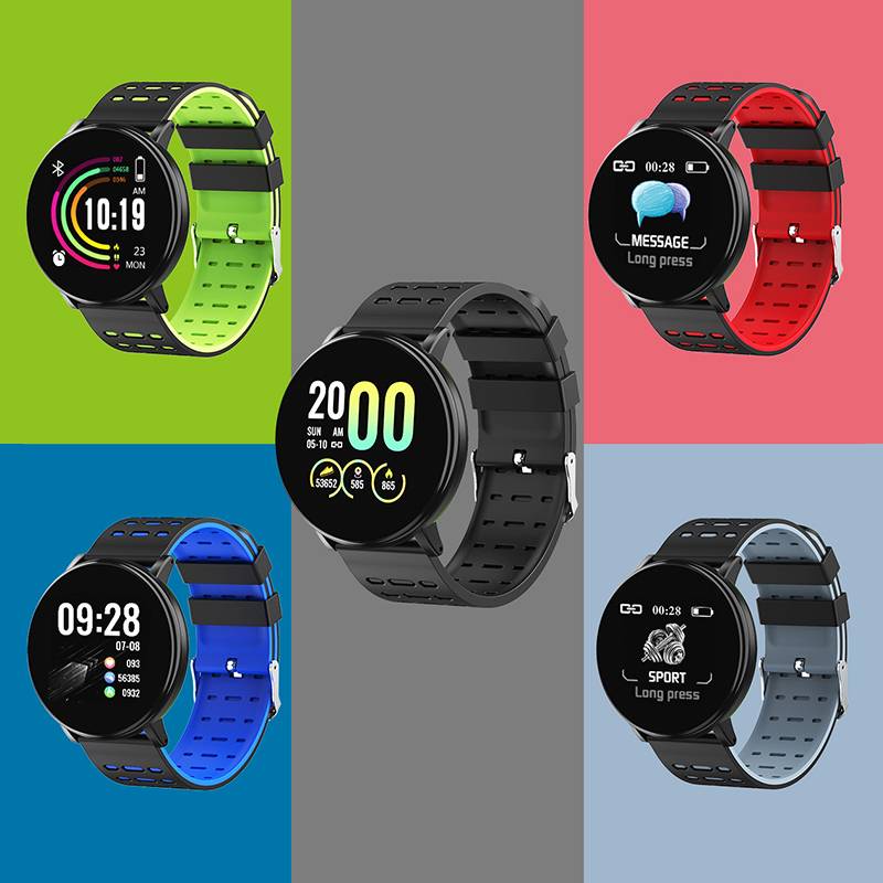 Smart bracelet circular multi -functional heart rate monitoring sleep running sports watch Android apple Bluetooth universal