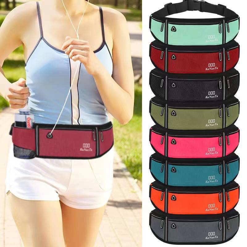 New running bag men's and women's external sports bag waterproof tourism, fitness waist bag large -capacity cash register belt bag
