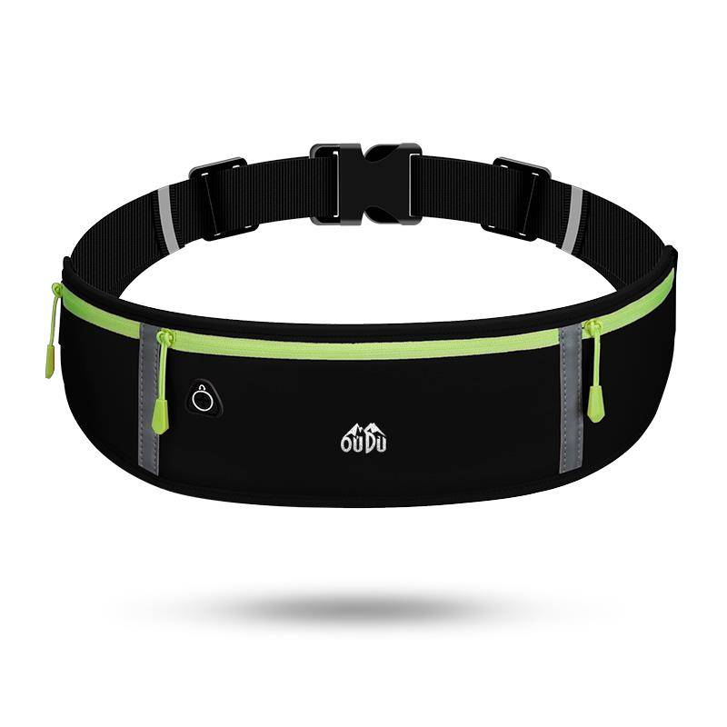 A running mobile bag, a sports bag and a gym bag, with a light waterproof and invisible waist
