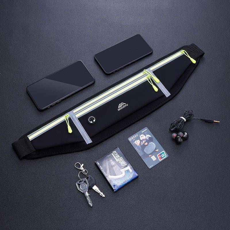 Sportsback bag, running phone bag, male and female, outdoors, waterproof, super thin mini belt bag