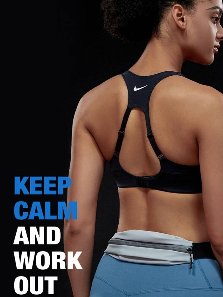 THE WOMAN WHO RUNS THE WAIST BAG PUTS THE INVISIBLE BAG IN HER CELL PHONE BAG, THE MAN WITH THE SUPER THIN WATERPROOF GYM BELT, YM3402