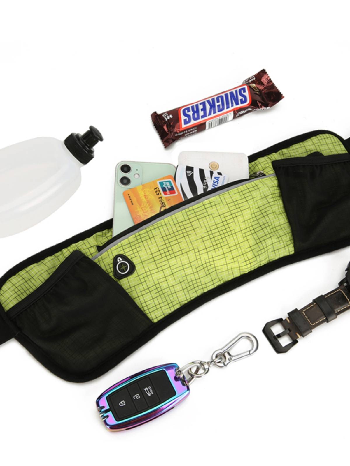 Marathon running water kettles with outdoor exercise and exercise, with a light body belt and a hiking backpack