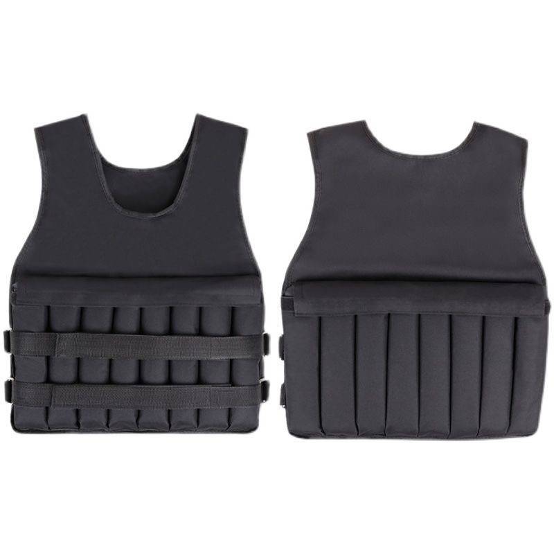 A heavy vest adjusts the weight of sandsuits, invisible heavy equipment, man and woman running sandbags and horse vests