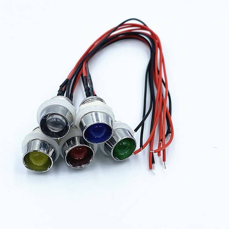 Install the 13mmLED indicator light equipment power supply machine motor chassis running signal light 3V6V12V220V
