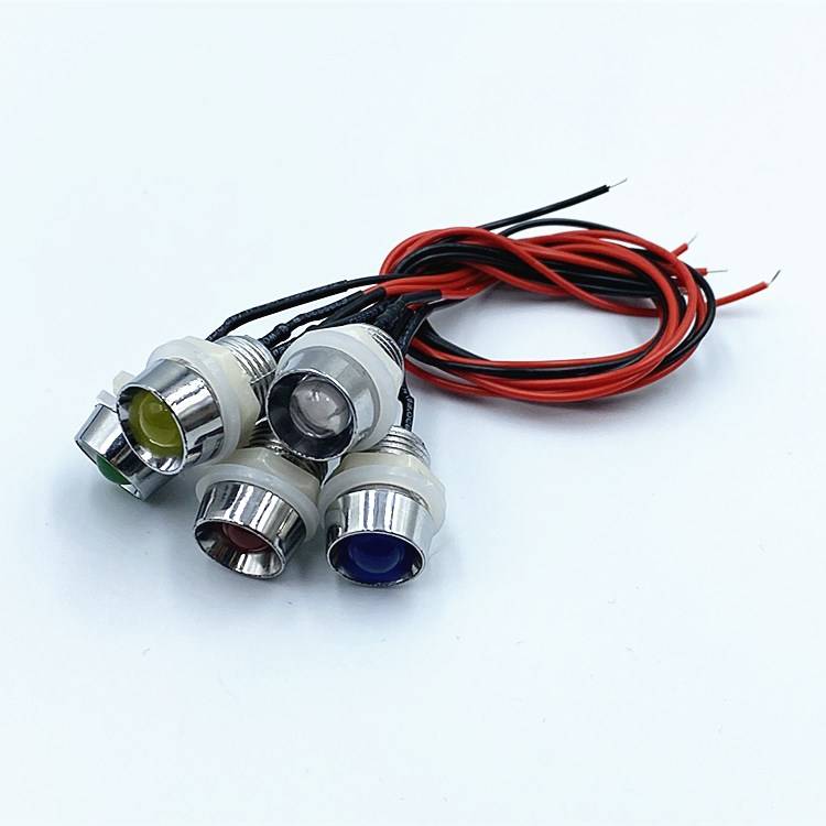 Install the 13mmLED indicator light equipment power supply machine motor chassis running signal light 3V6V12V220V