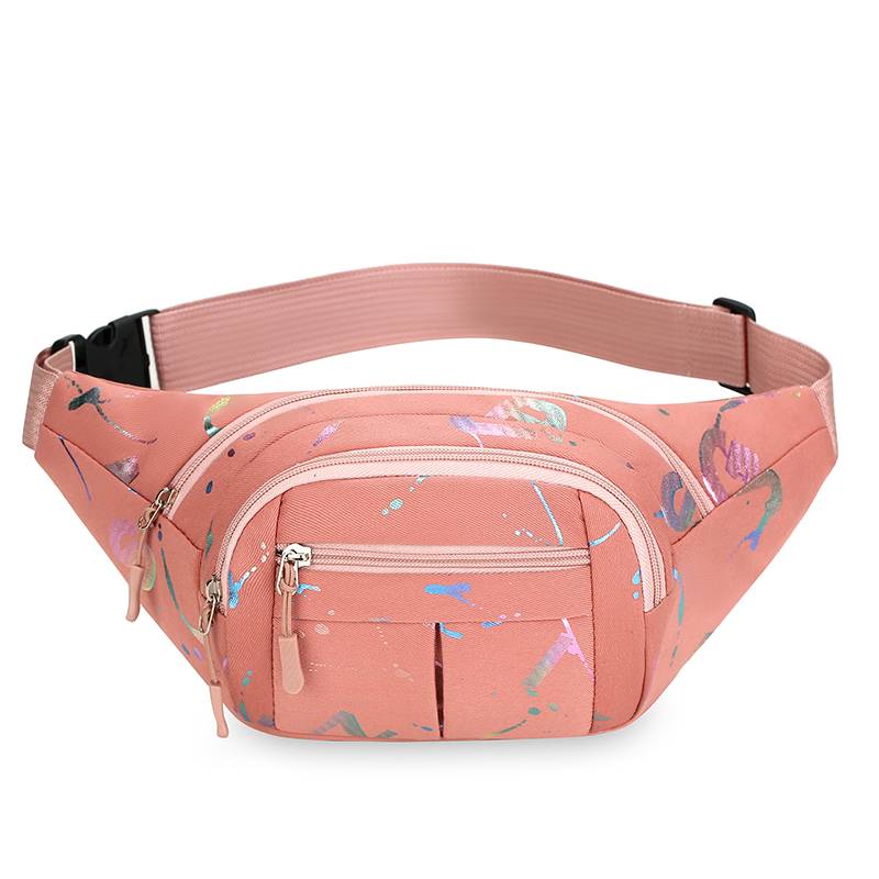 Fashion waist bag 2024 new female fashion sports running outdoor Oxford cloth cashier cashiers collection wallet casual mobile phone bag
