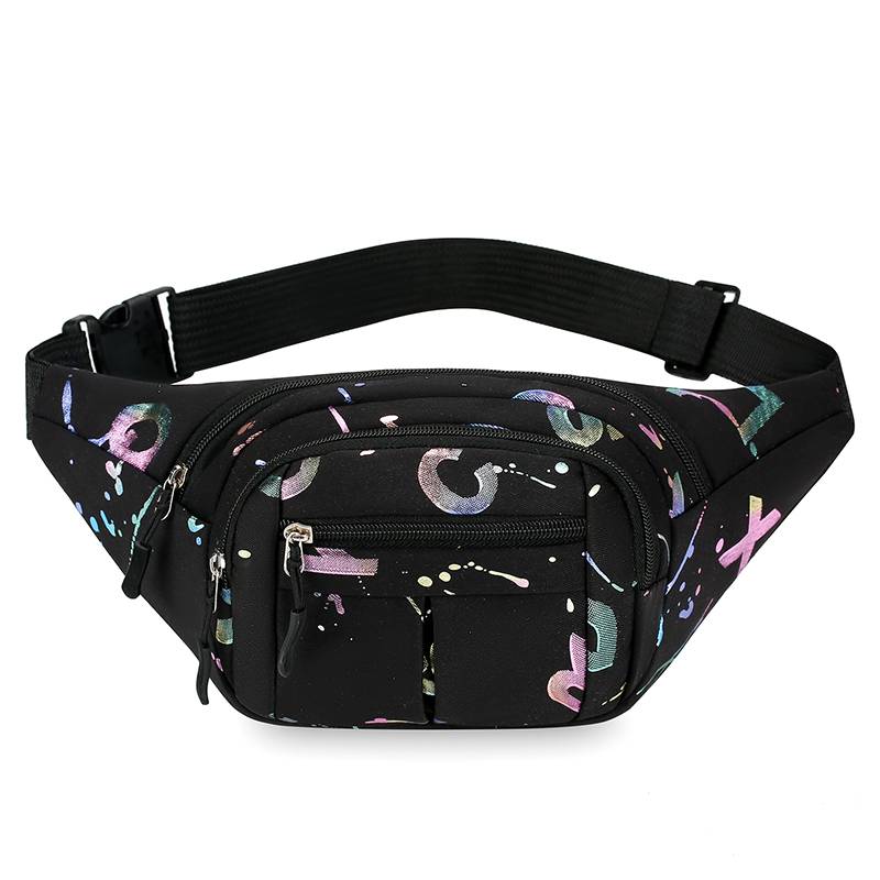 Fashion waist bag 2024 new female fashion sports running outdoor Oxford cloth cashier cashiers collection wallet casual mobile phone bag