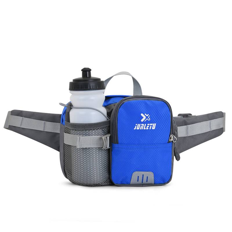 A running waist bag, a men's and women's outdoor sports kettle, a multi-purpose marathon kit, with a mountain-mounted mobile phone to protect the back of the water