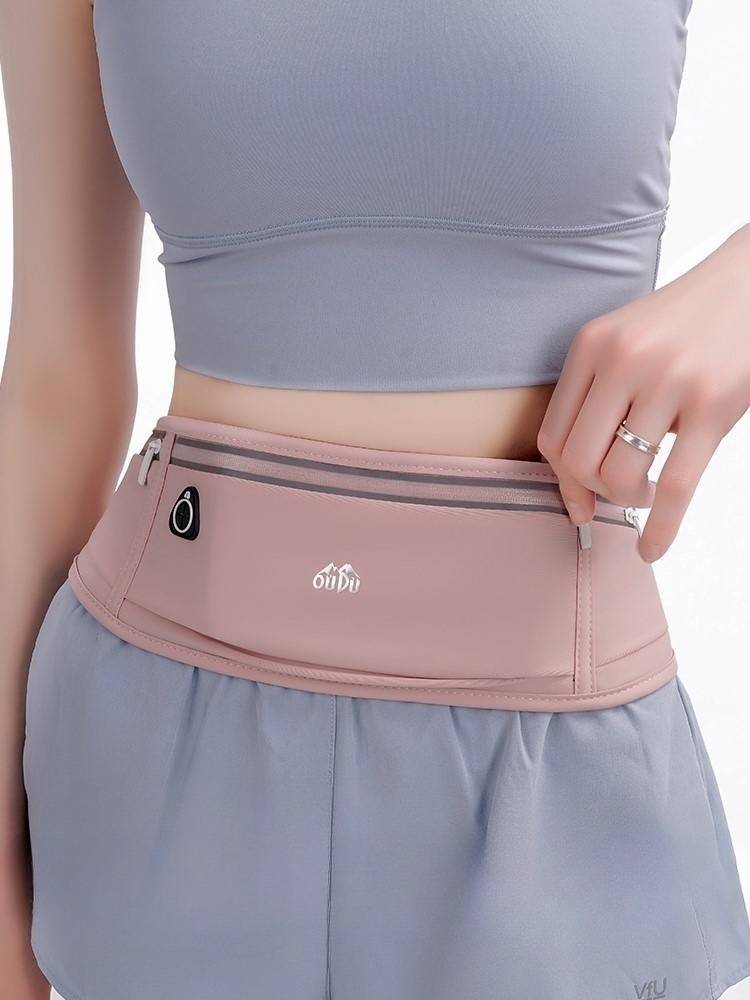 Japanese sports waist bag running mobile phone bag men's and women's outdoor morning running fitness waterproof, waterproof, light, thin, fit