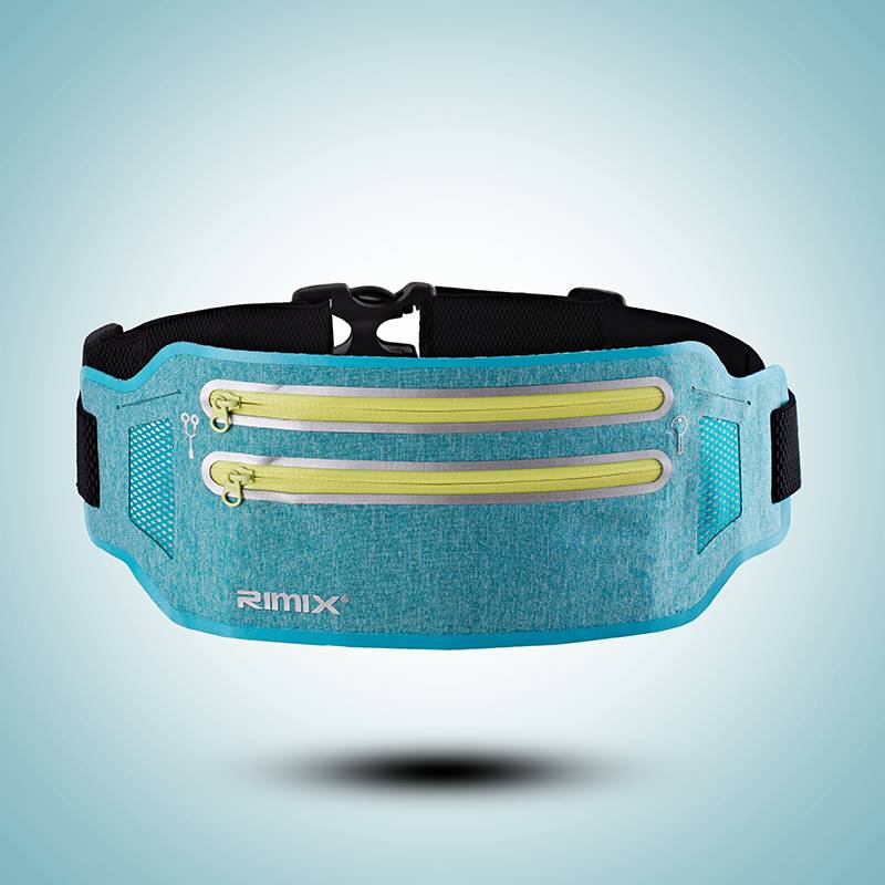 RIMIX sports outdoor multi -pocket ultra -thin personal waist bag reflective large -capacity running waterproof men and women invisible packages