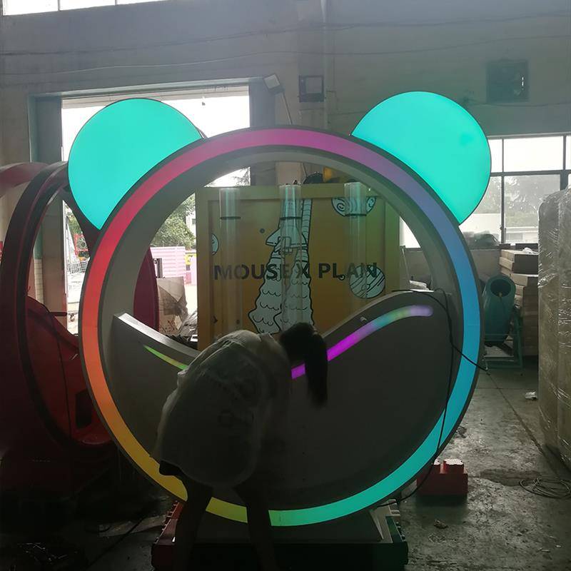 Stainless Steel Power Power Power Bicycle Fountain Footsteps Power Bicycles No Dynamic Calling Spring Scenic Area Put Outdoor Amusement Equipment