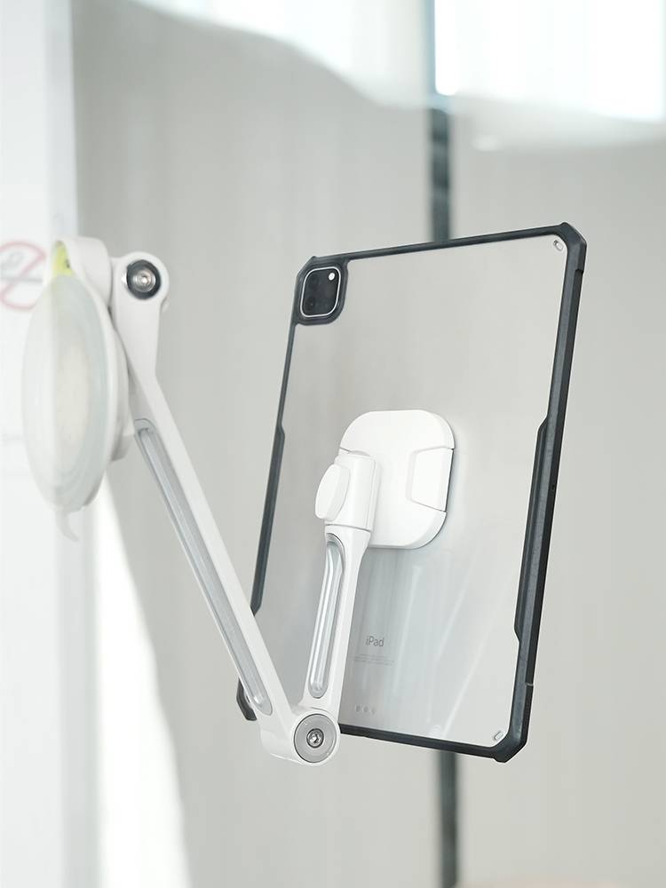 Le De single suction cup bracket extension alloy arm house mobile phone tablet bracket Switch bedside telescopic lazy glass adsorption running live iPad portable screen multi -function support frame