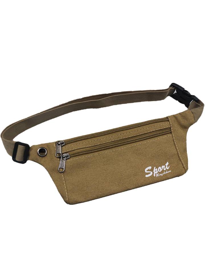 Outdoor canvas Bags Multifunctional Men and Women Sports Running Anti -theft Mobile Phone Bags Cycling Fashion Tide Invisible Package