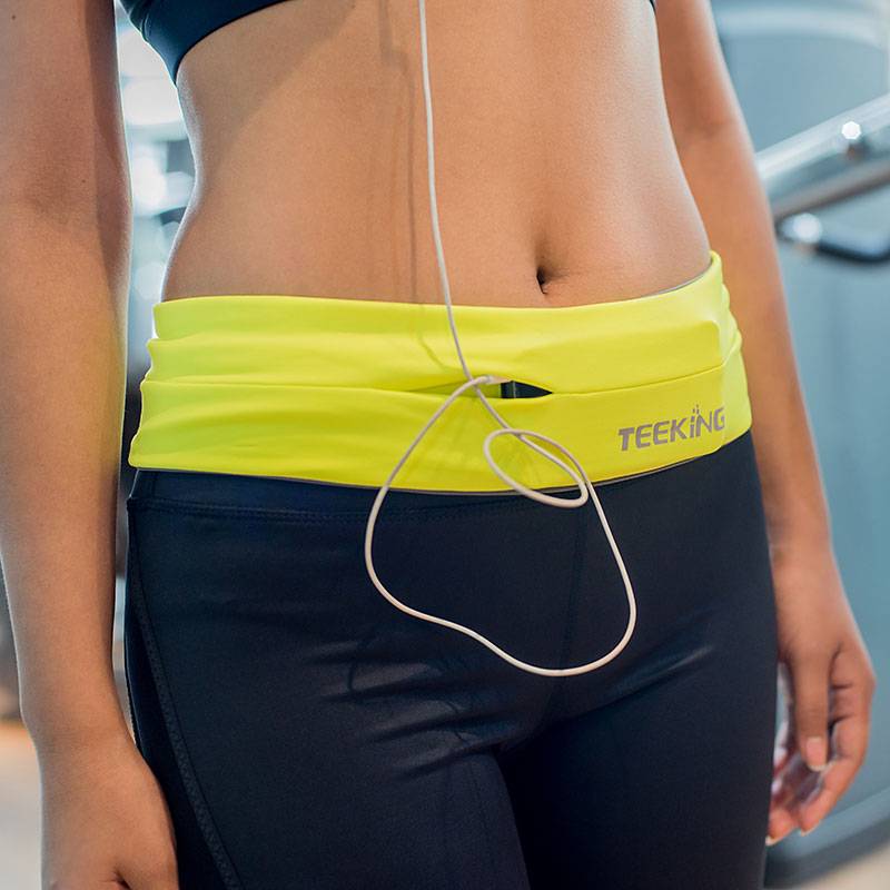 Teeking running pocket bag men's and female stealth marathon sports equipment summer thin fitness mobile phone storage belt