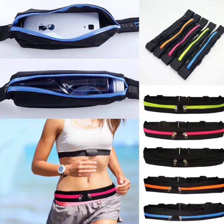 Outdoor Elastic Sports Waste Bag Fitness Running Cycling Waste Waterproof Waterproof Waterproof mobile phone Invisible waistpack Douyin Explosion
