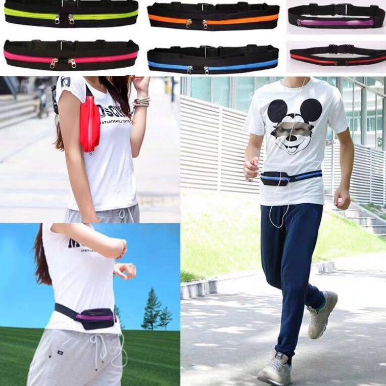 Outdoor Elastic Sports Waste Bag Fitness Running Cycling Waste Waterproof Waterproof Waterproof mobile phone Invisible waistpack Douyin Explosion