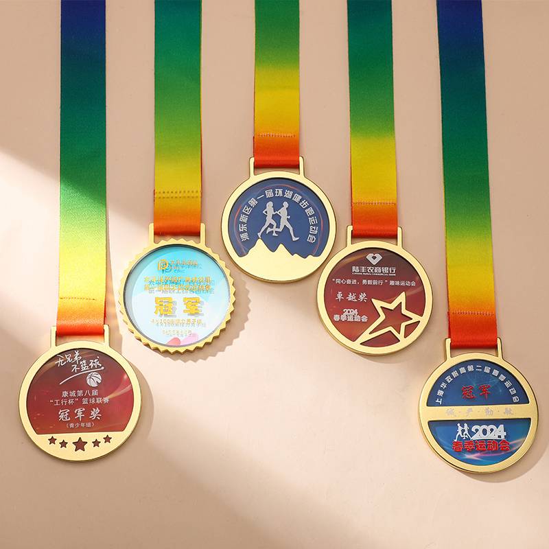 Competition evaluation medal certificate custom sports meeting running mountain climbing basketball football table tennis competition crown As metallic color medal listing free engraving