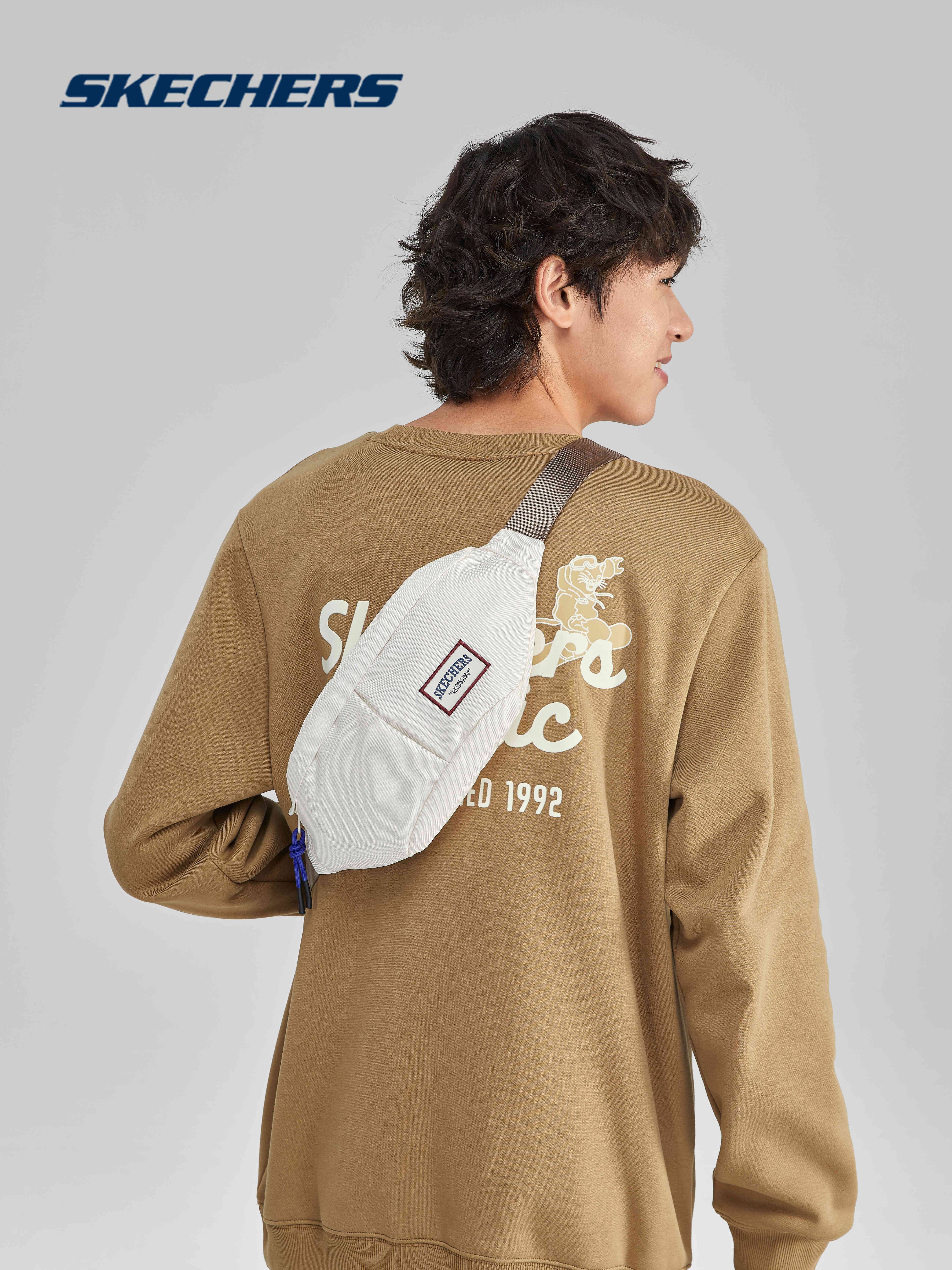 SKECHERS Sky 2024 Spring New Products Men and Women The same versatile bag mobile phone running outdoor sports
