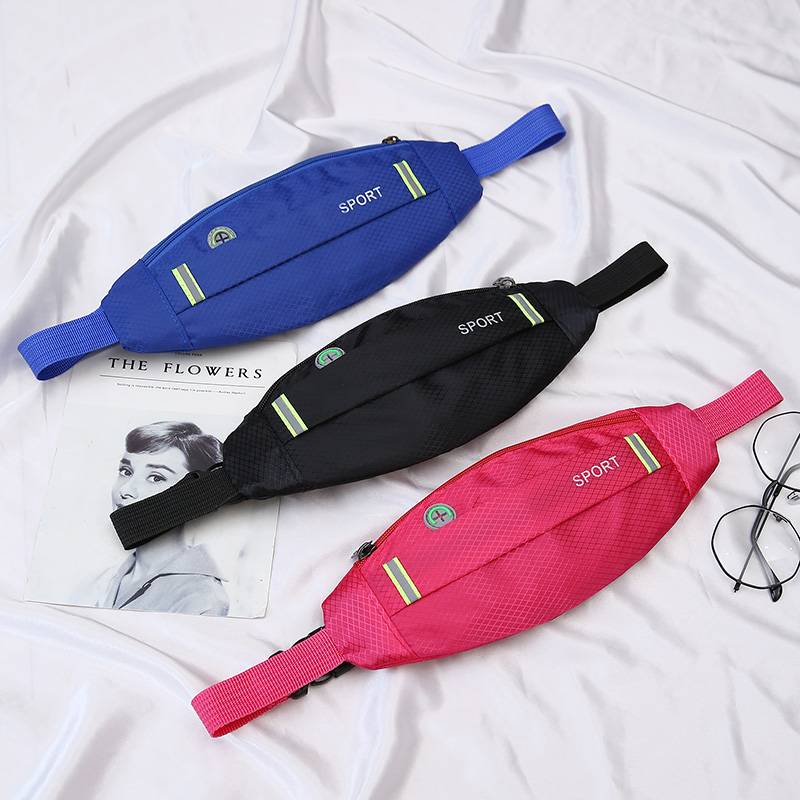 New Japanese and Korean sports running waist bag women's mobile phone casual men's marathon equipment belt multifunctional waterproof bag