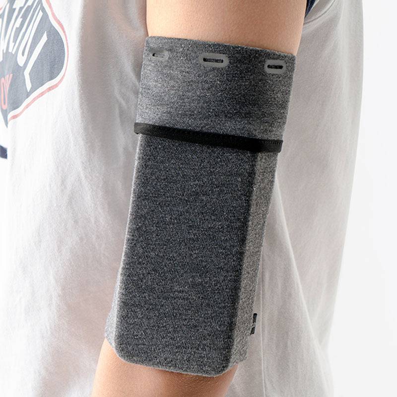 A running phone bag for a sports woman's arm and a light body arm and a wrist bag for a guy