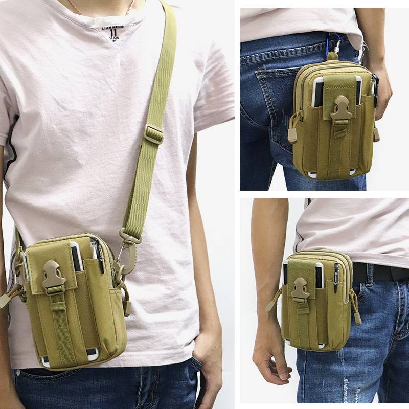 Mobile phone waist bag men's 6.5 -inch belt tactical waist bag outdoor worker wear -resistant mobile phone bag pocket bag