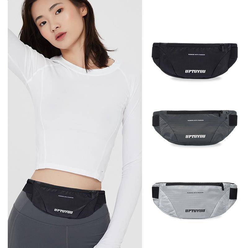 Japanese sports waist bag male and women's outdoor running, fitness, leisure and invisible waterproof multi -function large -capacity mobile phone bag