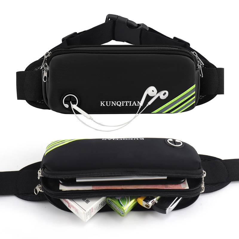 A sports phone bag, a small belt bag, a multi-purpose waterproof ride kit