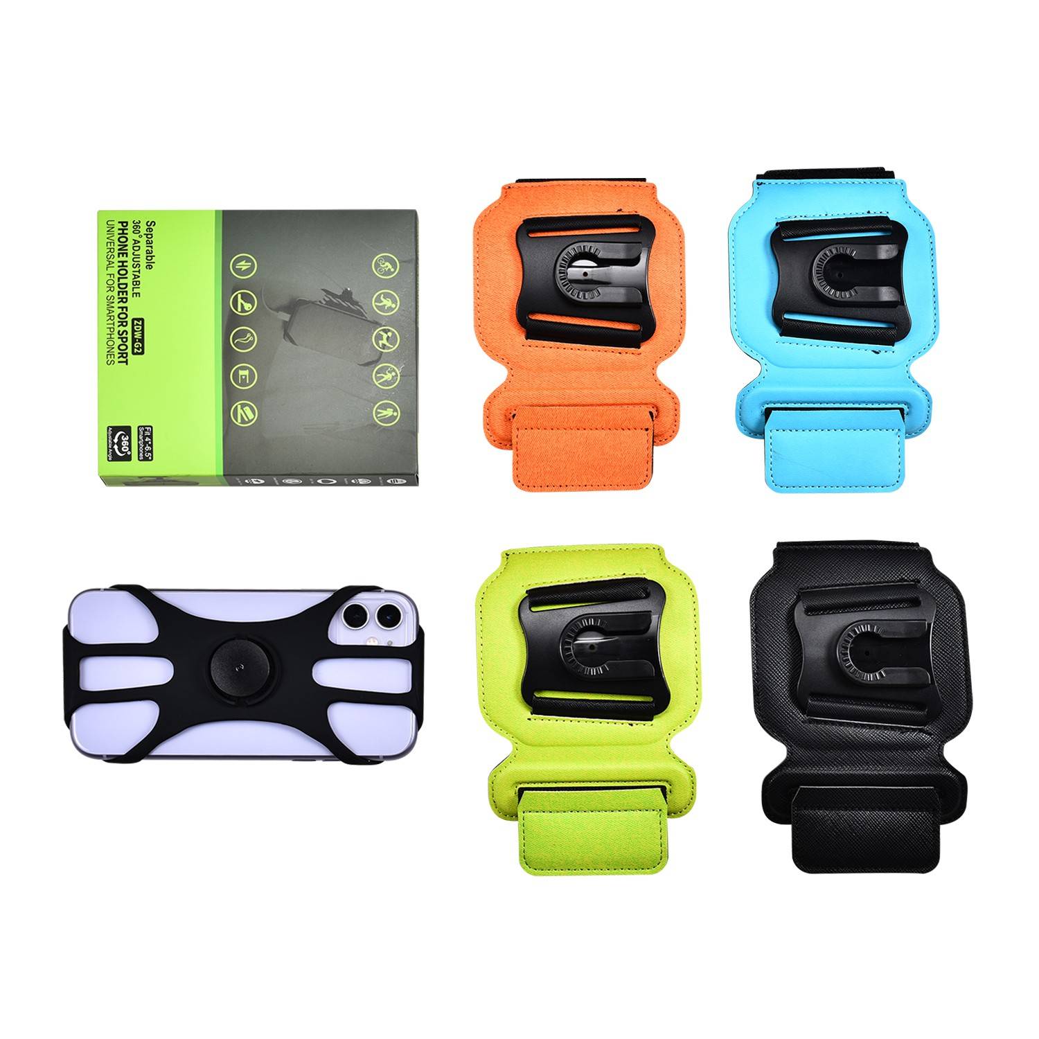 Disclosure GM 4.5 to 7 -inch Sports Mobile Phone Bags Sickness Running Rotating Turning Turn Wells