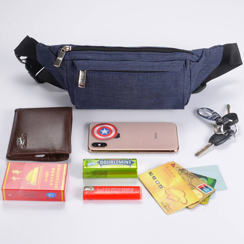 Multi -functional waist bag men's sports running mobile phone waistband construction site dry work