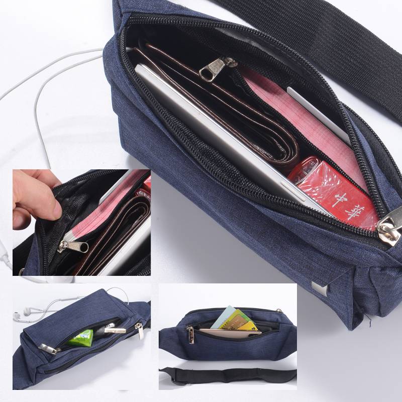 Multi -functional waist bag men's sports running mobile phone waistband construction site dry work