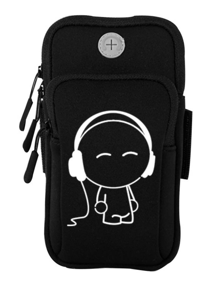 A running mobile armbag for a man with a waterproof wrist arm bag for a gym