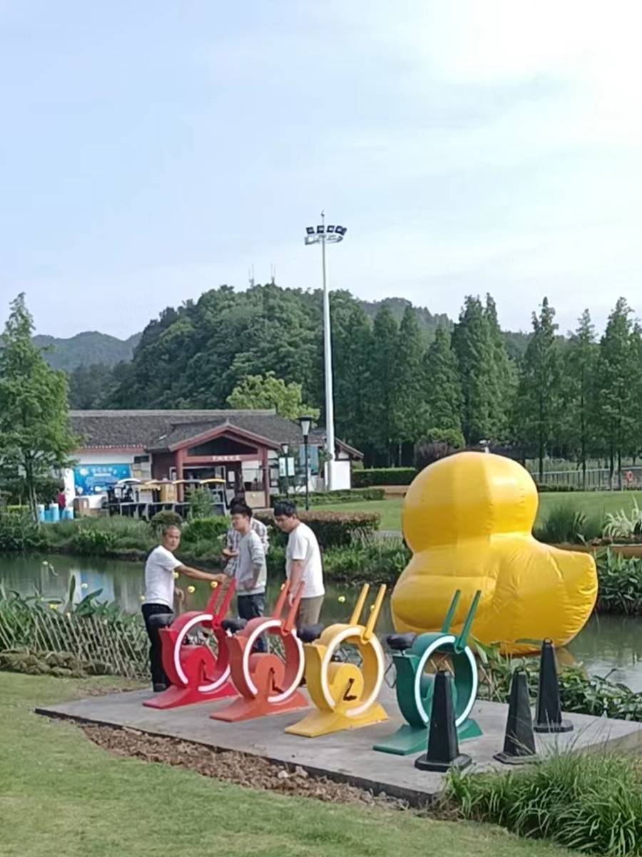 Stainless Steel Power Power Power Bicycle Fountain Footsteps Power Bicycles No Dynamic Calling Spring Scenic Area Put Outdoor Amusement Equipment