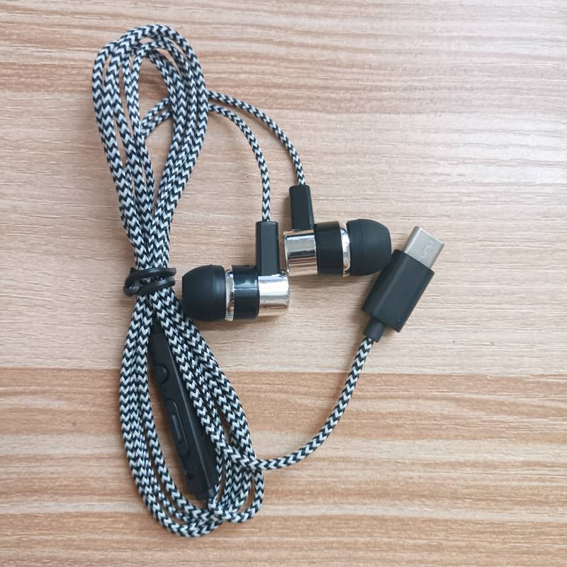 Nylon rope headset woven wear -resistant in -ear sports run Android 3m long line mobile computer universal