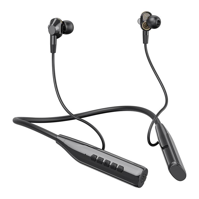 OKSJ A15 Bluetooth headset wireless neck hanging neck running exercise dual -moving rim large power number ENC noise reduction
