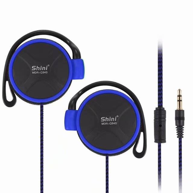 Nylon rope headset woven wear -resistant wired control with wheat hanging earplug mobile phone computer MP running call