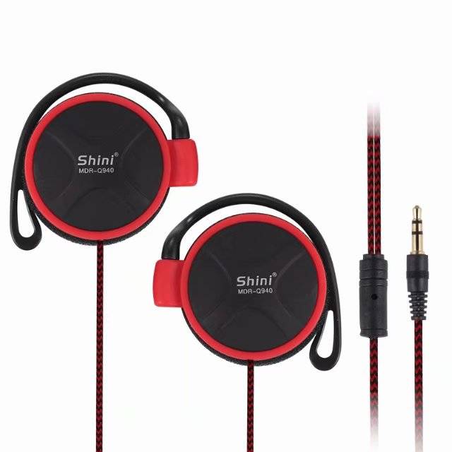Nylon rope headset woven wear -resistant wired control with wheat hanging earplug mobile phone computer MP running call