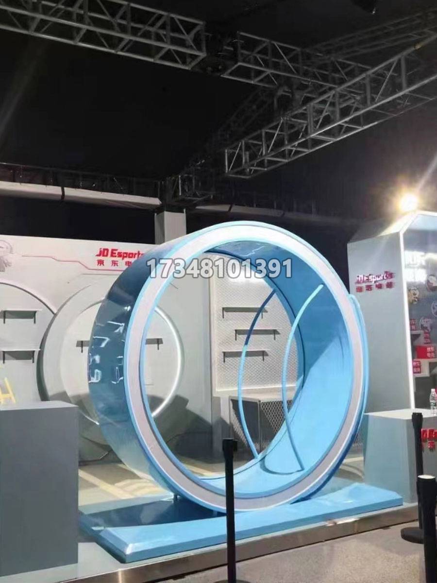 Real hamster drum treadmill net red rotor large -scale non -power pedal light -emitting power generation outdoor amusement equipment
