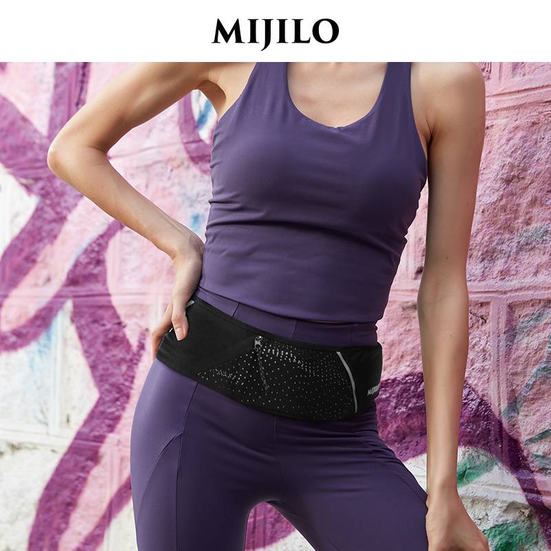Mikelo Mijilo running pocket men's mobile phone bag kettle belt female light marathon professional sports equipment