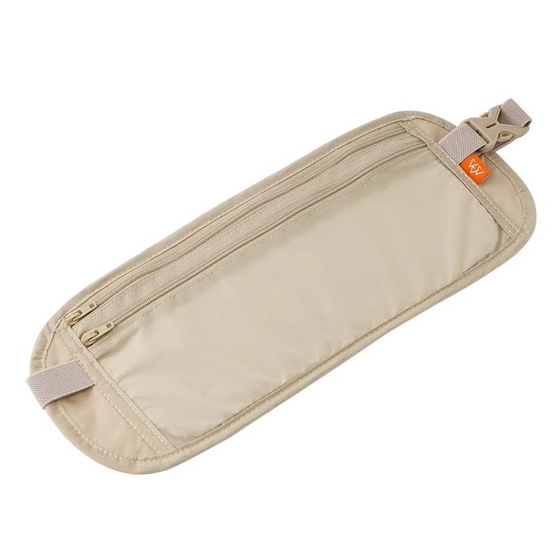 Outdoor personal sports waist bag waterproof anti -theft invisible running pocket bag men and women with multi -function ultra -thin travel wallet
