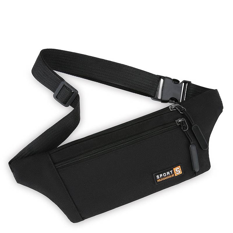 A sports waist bag for a girl's cell phone bag for a man running a marathon with a super thin invisible belt multi-purpose waterproof chest bag