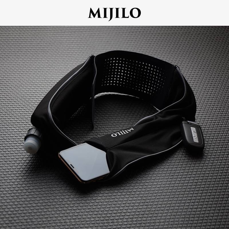 Mikelo Mijilo running pocket menu men's kettle marathon mobile phone bag breathable mobile phone air waist bag female belt