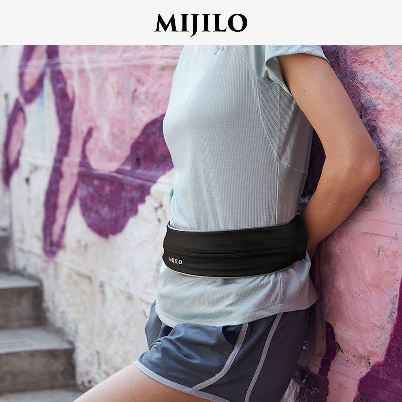 Mikelo Mijilo running pocket menu men's kettle marathon mobile phone bag breathable mobile phone air waist bag female belt